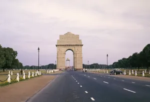 India Gate, Neu-Delhi, Indien, 1964 Denkmal fuer die im Ersten Weltkrieg gefallenen indischen Soldaten