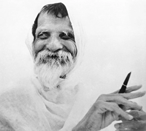 Indian advocate of nonviolence, vinoba bhave, india, asia, 1962