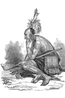 Indian chief with tattoo, Sioux