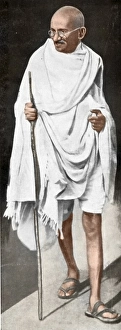 Indian freedom fighters, mahatma gandhi, india, asia, 1945