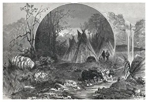 Indian, native American, camp in Indian Rock