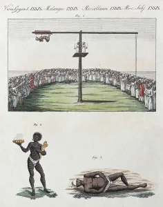 Indian penitential, hand-coloured copper engraving from Friedrich Justin Bertuch picture book for children
