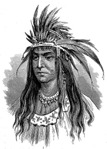 Indian Woman from a Prairie Indian Tribe