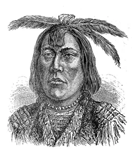 Indians, here an Indian of the American Northwest