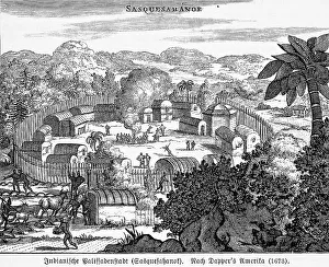 Indians, palisaded town of Sasquesahanok