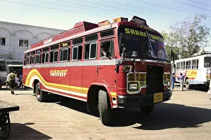 Industry, transportation, local people use private bus for travel