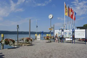Information boards at the landing place