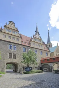 Inner courtyard of the castle built in 1265