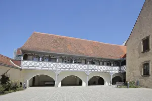 Inner courtyard of the hospital
