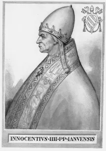 Innocent IV, actually Sinibaldo de Fieschi (born c)