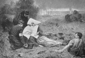 An Innocent Victim in Battle, Nun