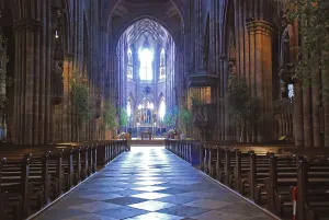Inside the Muenster Freiburg Baden Wuerttemberg Germany