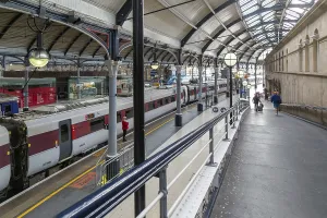 Inside railway station, Newcastle upon Tyne