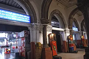 Inside view of Victoria Terminus VT now Chhatrapati Shivaji Terminus CST railway station
