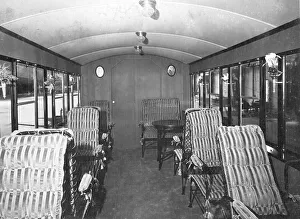 Interior of an airship, historic picture from about 1940