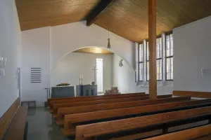 Interior with altar, Protestant Church