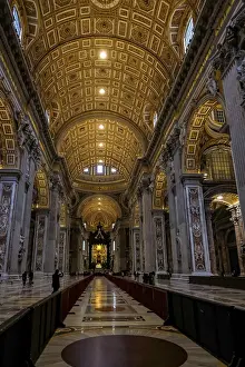 Interior of Basilica di San Pietro / Saint Peter Catholic Church - Vatican City