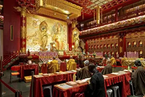 Interior of the Buddha Tooth Relict Temple