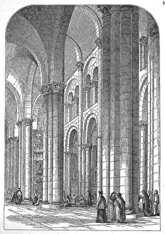 Interior of the Cathedral of Santiago de Compostela in 1880