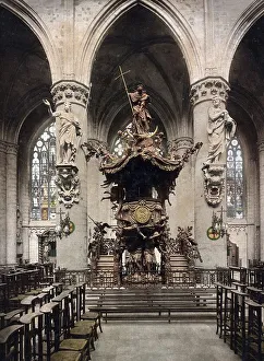 Interior, Cathedral of St Michael and St Gudula