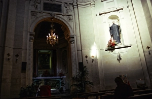 Interior of the Church of the Holy Annunciation of the Catalans, Messina, Sicily, Italy 1998