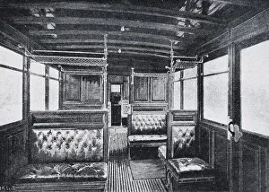 Interior of a First and Second class subway car