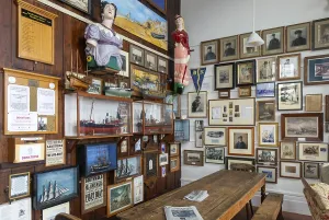 Interior of historic The Sailors Reading Room
