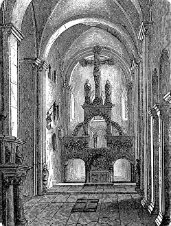 Interior of the monastery and parish church