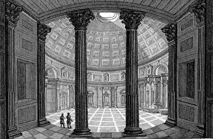 The interior of the Pantheon, sanctuary
