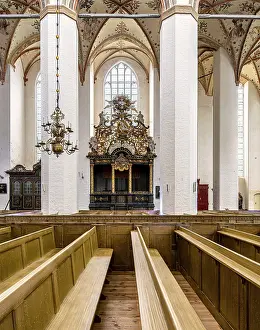 Interior photo, St Mary's Church in the old town of Stralsund
