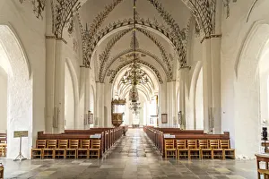 Interior of St Hans Church in the main town of Stege