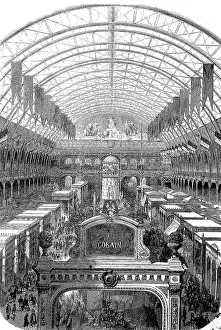 The interior of the Transept of the industrial palace