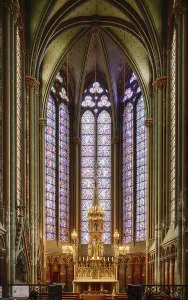 Interior view, altar, Chapel of the Blessed Sacrament