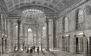 Interior view of the American Stock Exchange