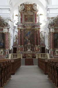 Interior view, Baroque pilgrimage church