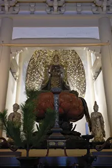 Framed Print : Interior view, Buddha, Engaku-ji Temple