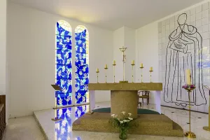 Interior view of the chapel, Chapelle du Rosaire de Vence