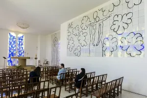 Interior view of the chapel, Chapelle du Rosaire de Vence