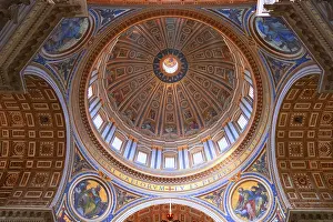 Interior view, dome of St Peter's Basilica