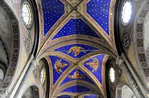 Interior view of the Gothic basilica