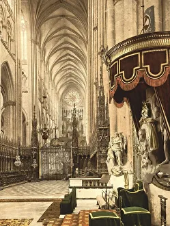 Interior view of Notre Dame d'Amiens Cathedral