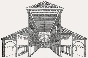 Interior view of Old St. Peter's Basilica