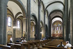 Interior view, Romanesque monastery church