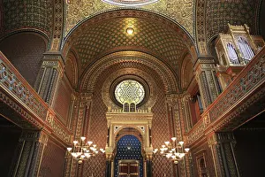 Interior view, Spanish Synagogue in the Josefstadt district of Prague