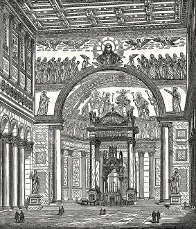 Interior view of St Paul's Church outside the walls