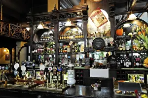 Interior view, typical English pub