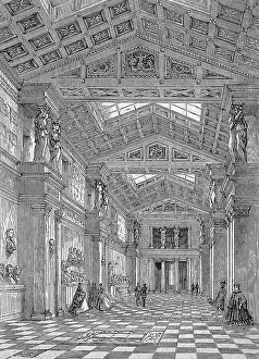 The interior of the Walhalla near Donaustauf