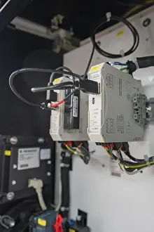 Internal wiring of a technical device inside a switch box