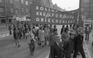 An international youth seminar followed by a demonstration of Germans