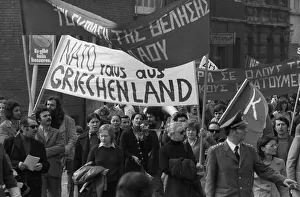 An international youth seminar followed by a demonstration of Germans